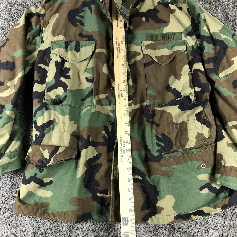 Vintage Golden Mfg Co Jacket Mens Medium Green Camo Cold Weather Field Coat